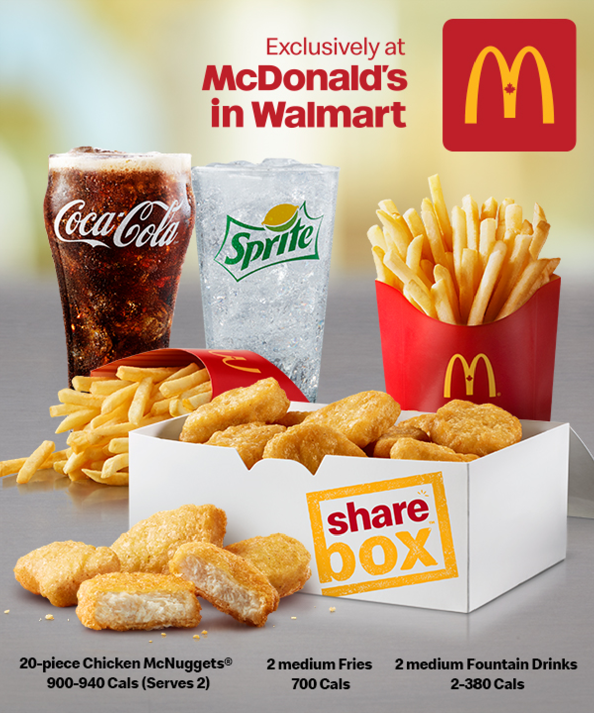 Sharebox Now Available at McDonald’s in Walmart Foodology