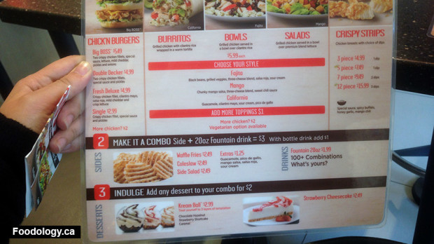 KFC-Select-menu