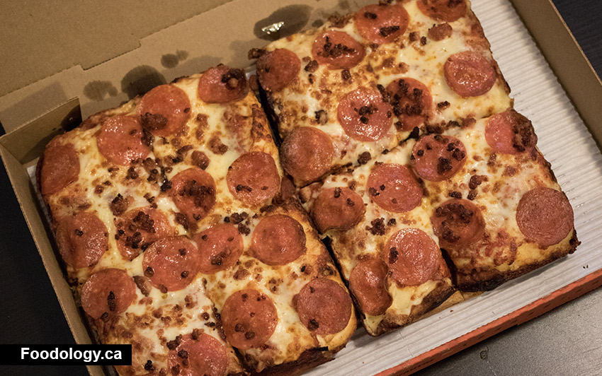 Little Caesars Bacon Wrapped Deep Deep Dish Pizza Foodology 