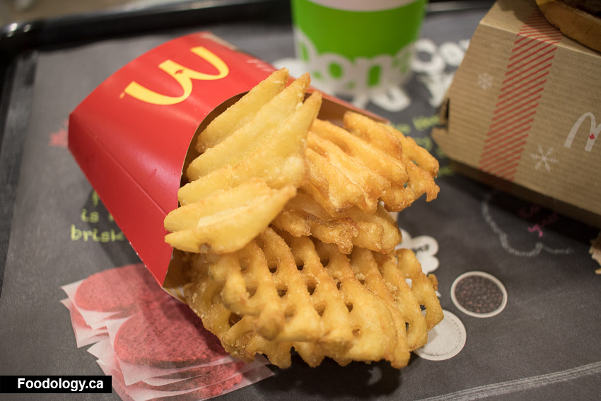 McDonald's Waffle Fries and Potato Roti & Bacon Burger Foodology