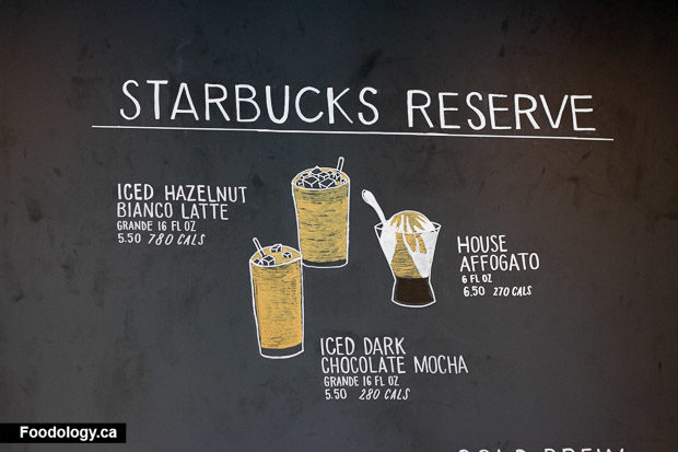 Menu starbucks reserve Starbucks Reserve
