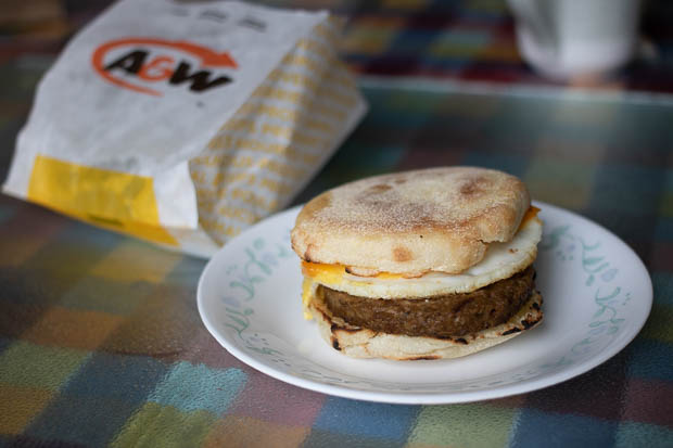 Product Review Beyond Meat Sausage & Egg Sandwich: Tim Hortons vs A&W -  Suzie The Foodie