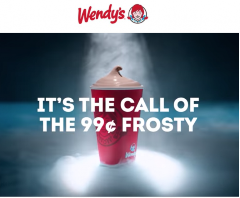 Wendy’s Canada 99¢ Frosty All Summer Foodology