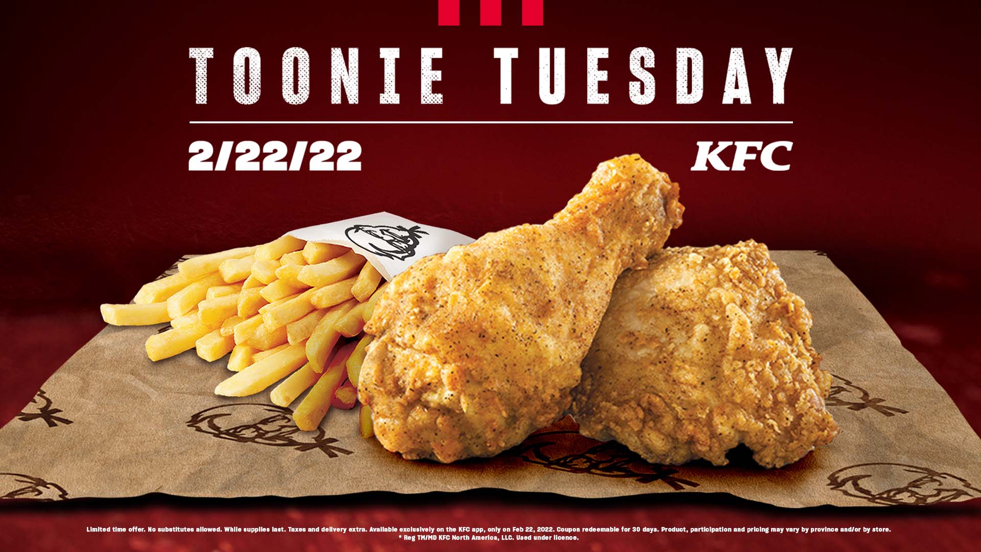 KFC Canada Toonie Tuesday back on 2/22/22 Foodology