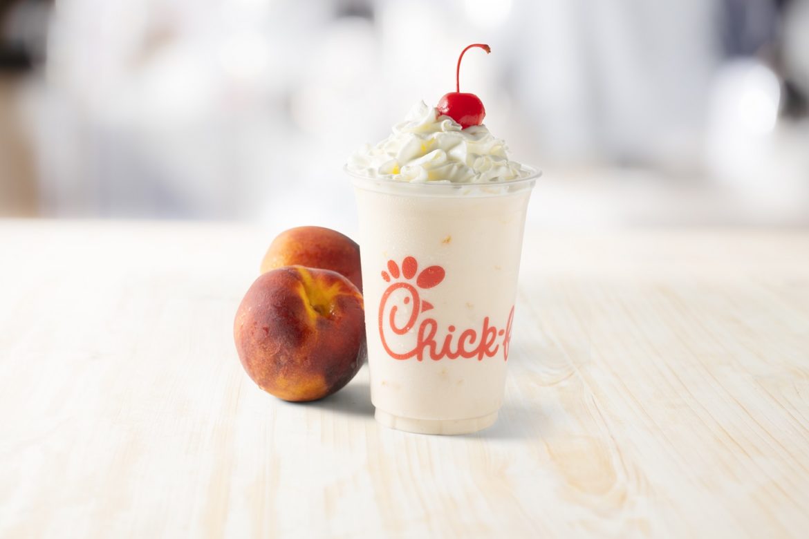 ChickfilA Canada Peach Milkshake Season is Now Here Foodology