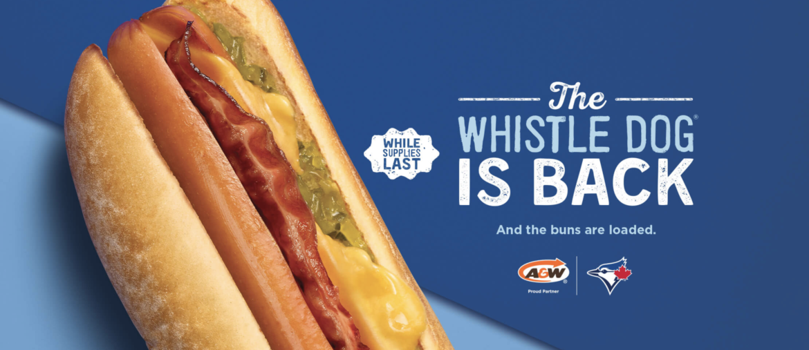 A&W Canada The Iconic Whistle Dog is back for a Limited Time Only