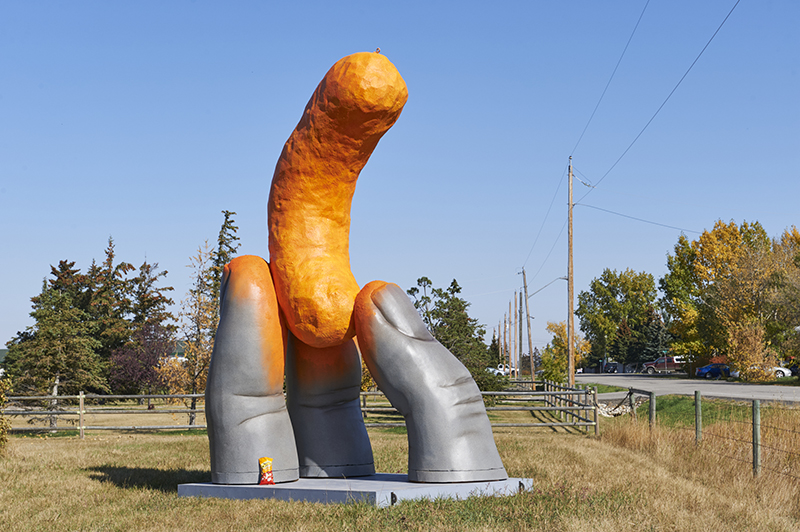 Statue immortalizes the feeling of Cheeto dust on your fingers