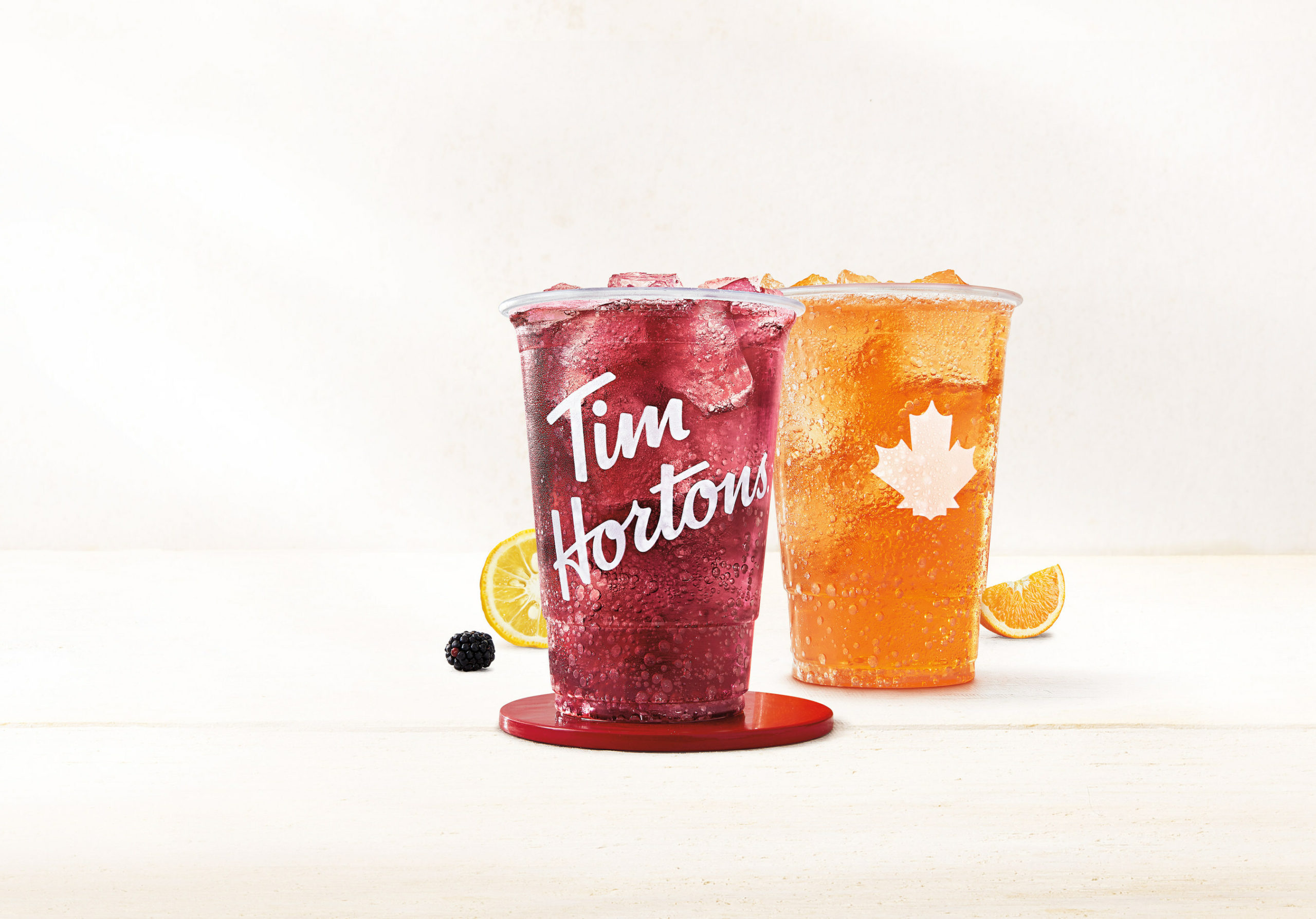 Tim Hortons NEW Sparkling Quenchers, available in Blackberry Yuzu and