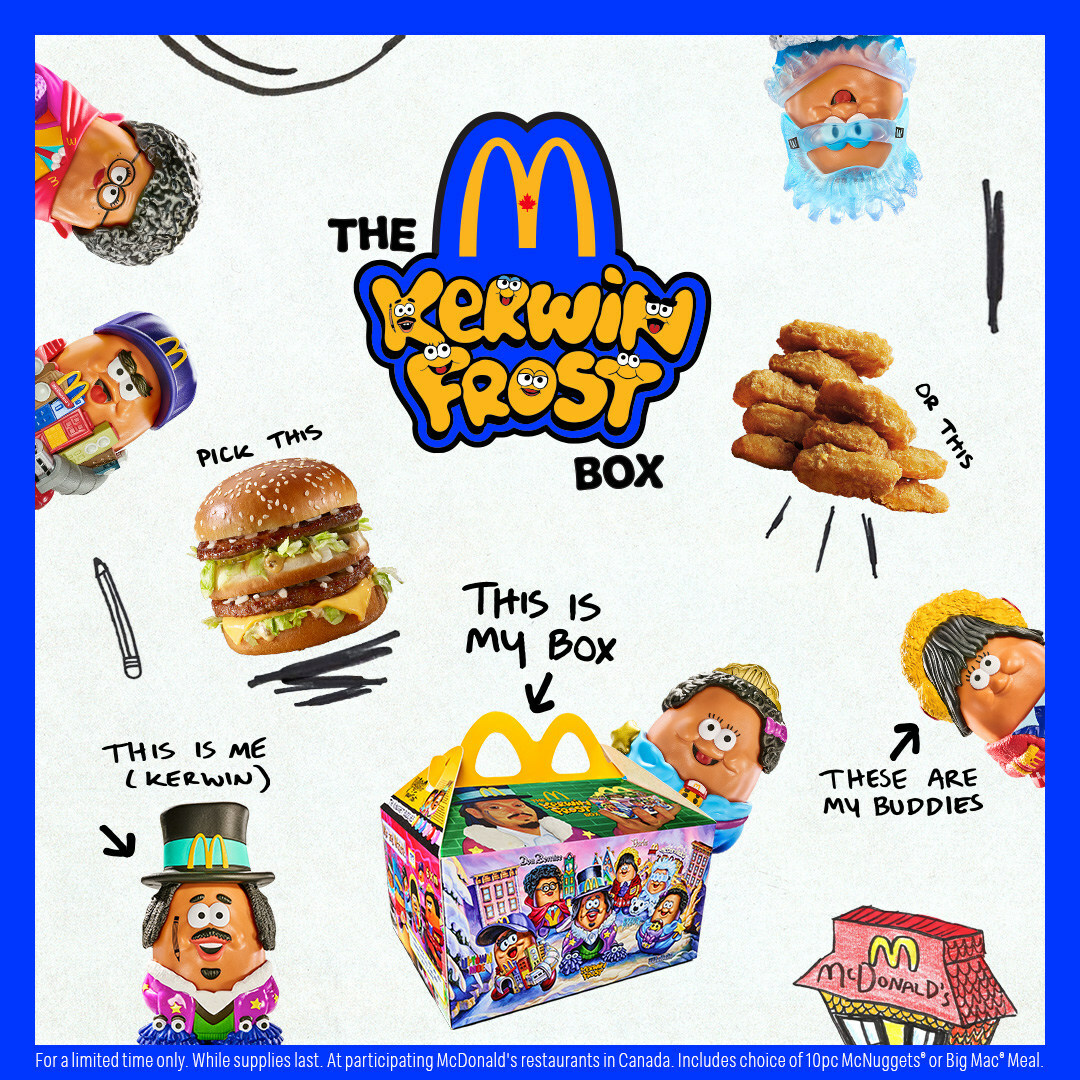 McDonald's Canada The Kerwin Frost Box & McNugget Buddy Collectibles