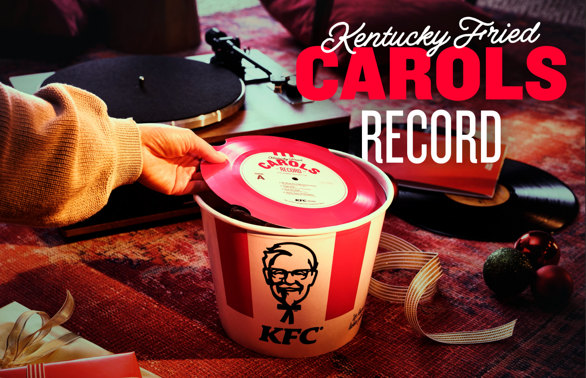 KFC Canada: Exclusive Limited-edition lid that doubles as a Holiday record