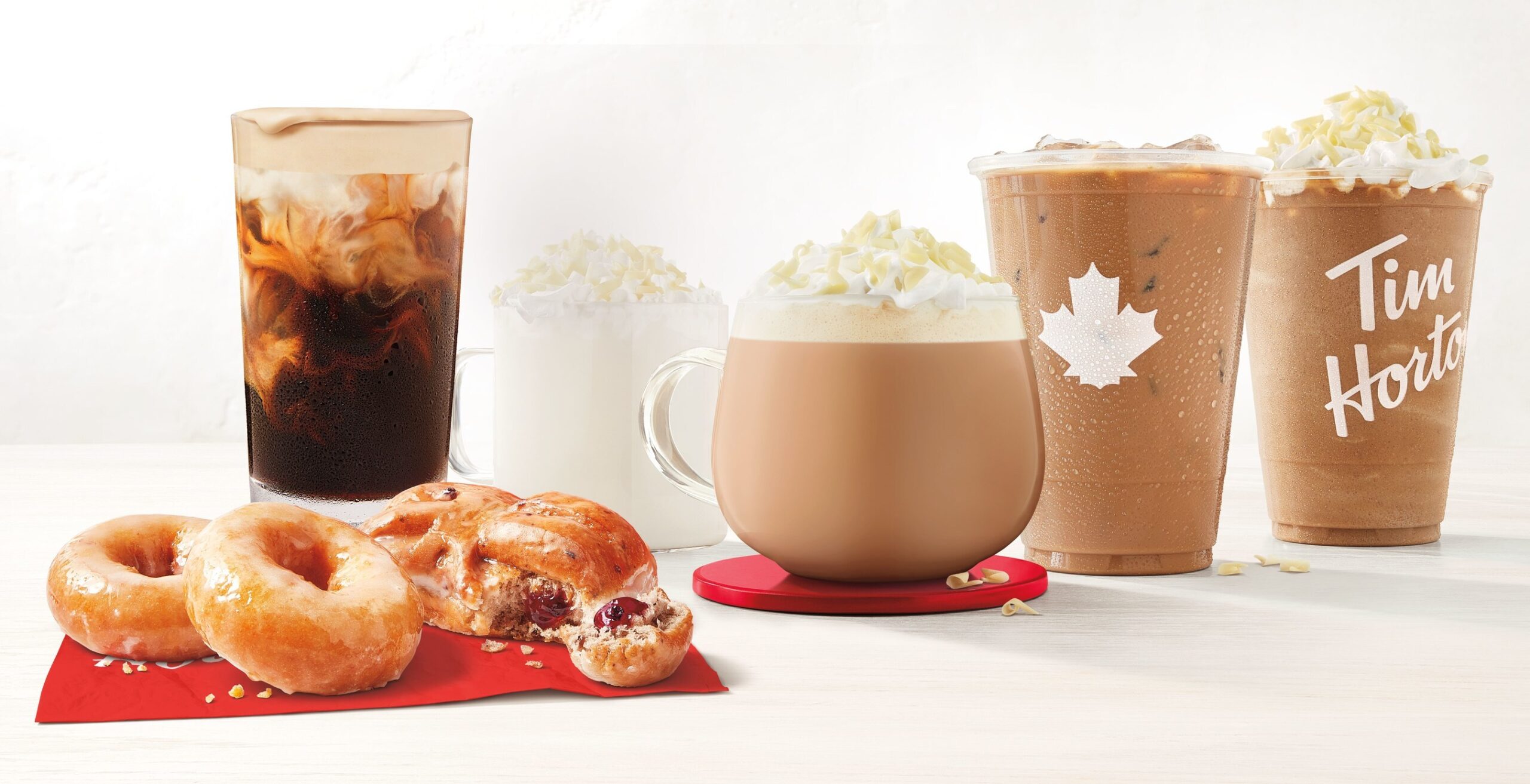 Tim Hortons Launches New White Chocolate Pistachio beverages, Blueberry Fritter and Lemon Cake Donut