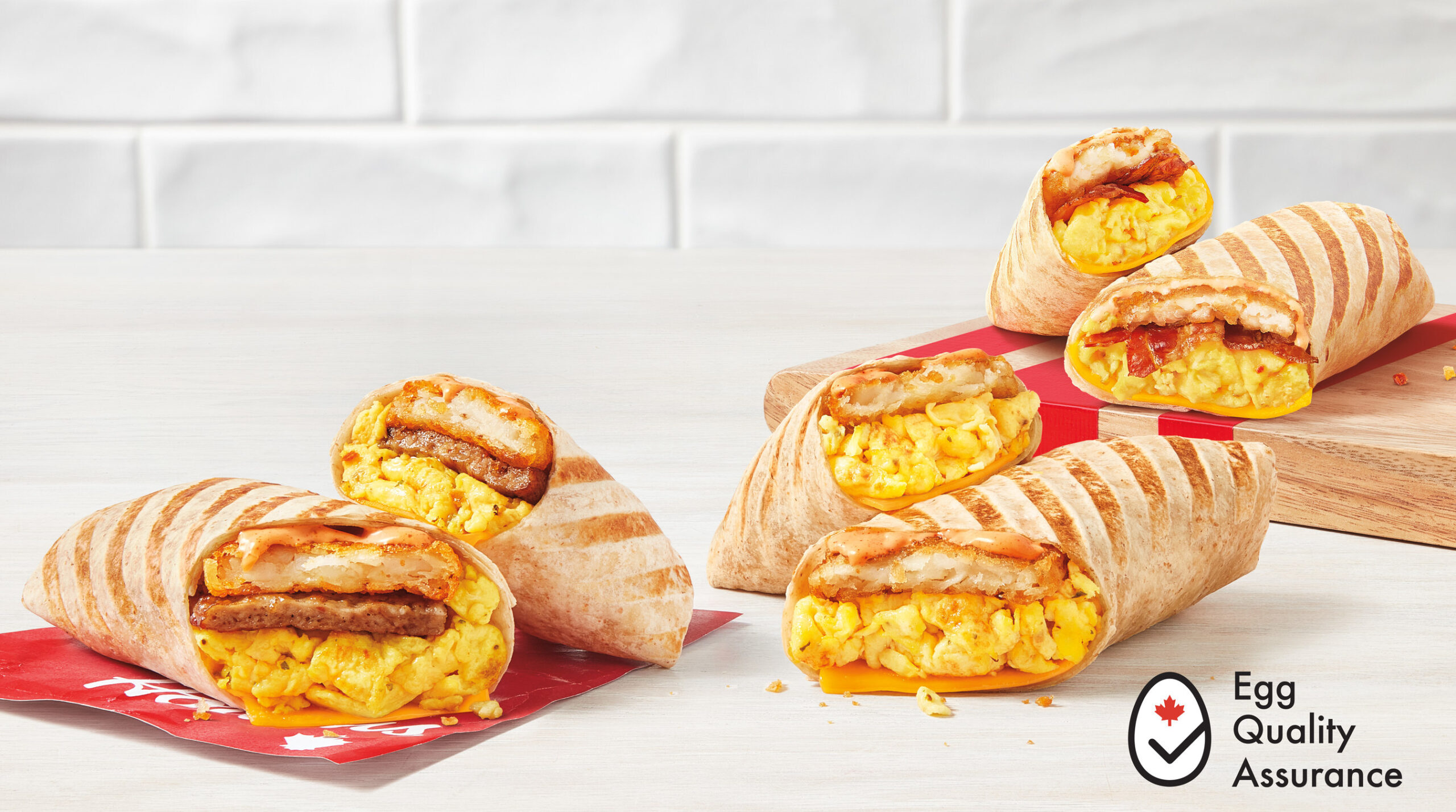 Tim Hortons now serving scrambled eggs from 100% Canadian freshly cracked eggs!