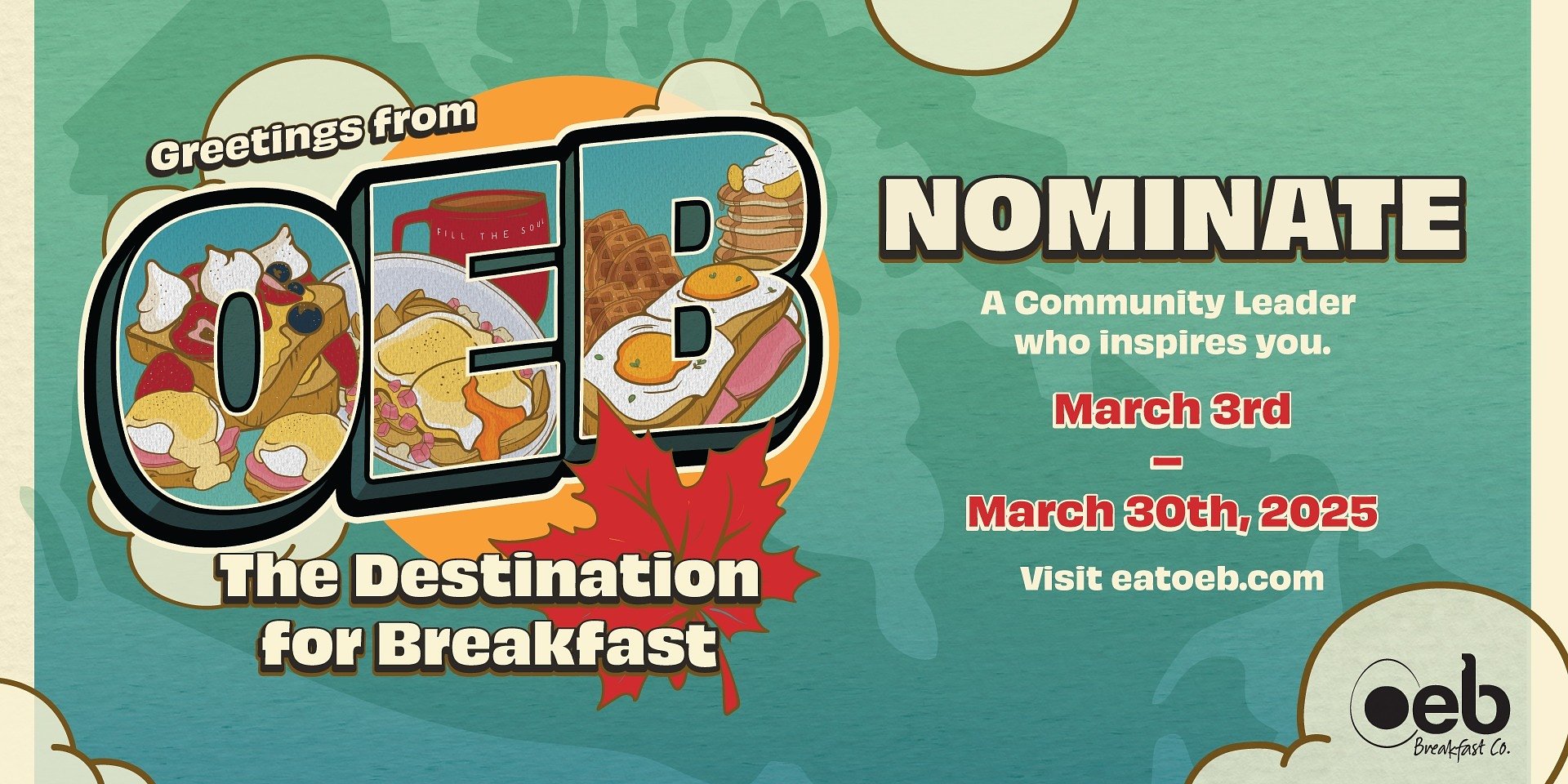 OEB Breakfast Co. Launches The Destination for Breakfast to Celebrate Community Leaders Across Canada