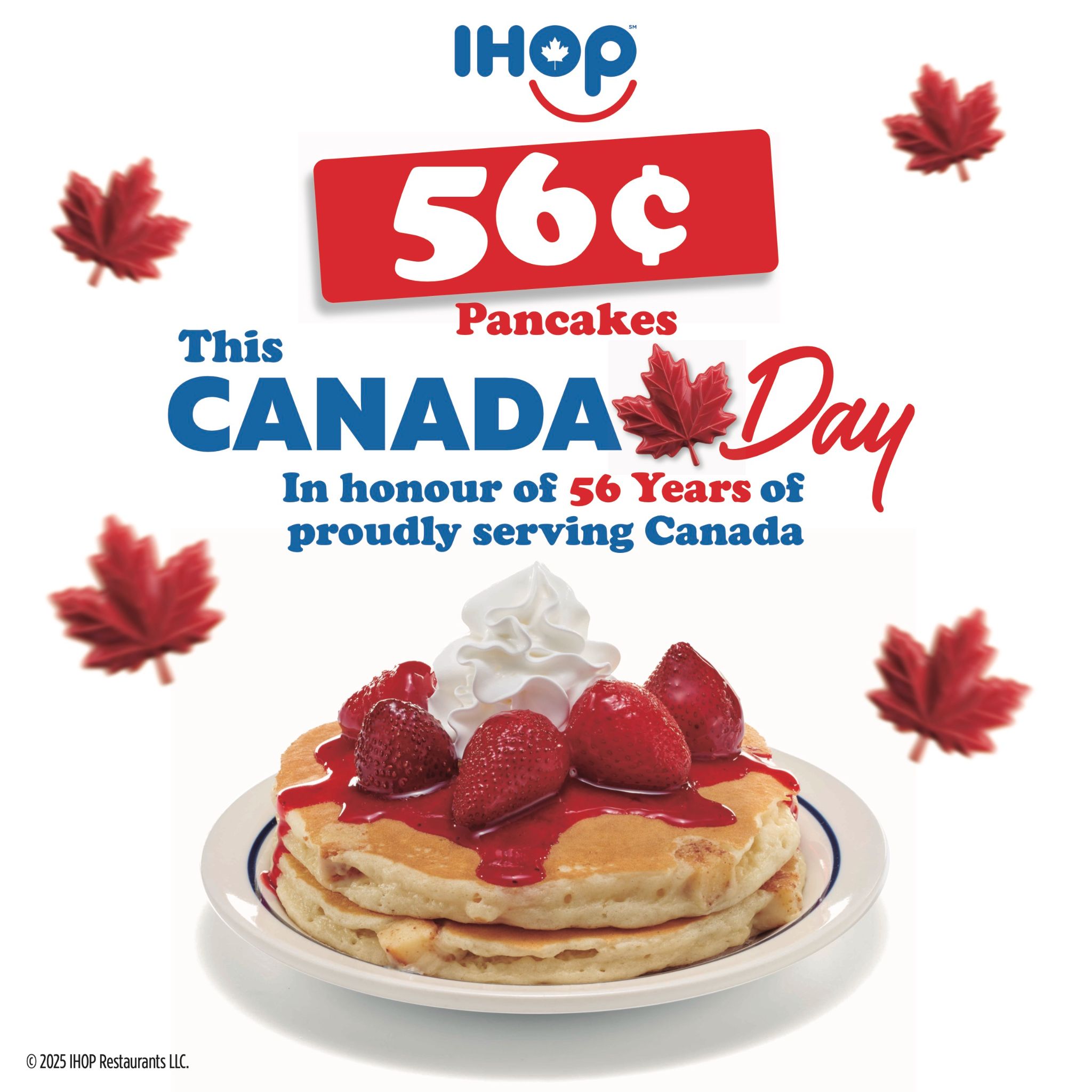 Celebrate Canada Day with IHOP’s Sweetest Deal Yet – 56¢ Pancakes!