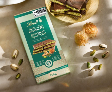 Lindt drops Dubai-style Chocolate Bar in Canada for a limited time only
