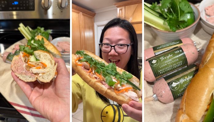 A Convenient Twist on a Vietnamese Classic: Rotisserie Chicken & Liver Sausage Banh Mi