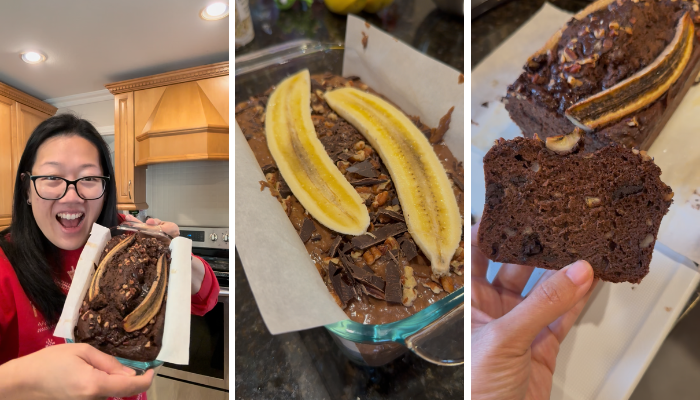 The Ultimate Chocolate Pecan Banana Bread